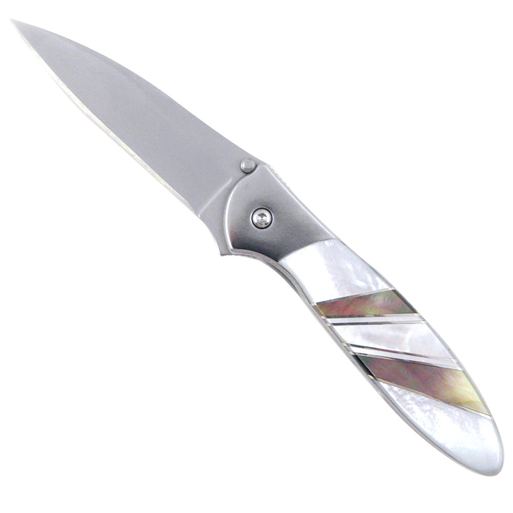 Kershaw Leek Pocket Knife with Artisan-Crafted Natural Mother of