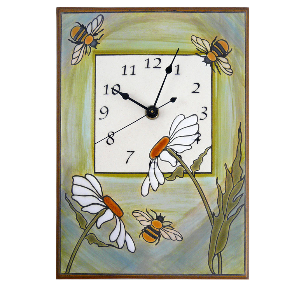 Pressed Flower Wall Clock