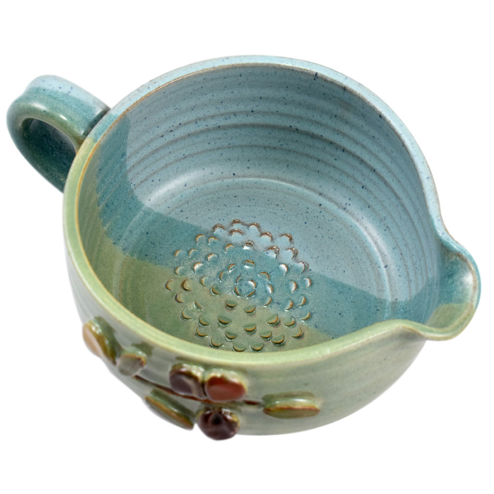 Garlic Grater Bowl with Olive Motif