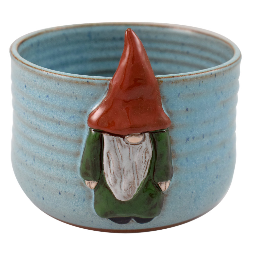 Garden Gnome Stoneware Dip Bowl