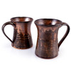 Rustic Stoneware Coffee Mug with Antique Copper Glaze