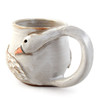 Handmade Pottery Mug in the Shape of a Swan