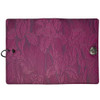 Purple Leather Journal with Floral Iris Motif