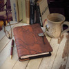 Brown Leather Writing Journal Refillable Made in USA