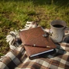 American Made Brown Leather Writing Journal with Tree Design