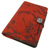 American Made Leather Writing Journal with Red Dragon Motif