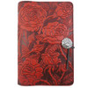 Wild Rose Embossed Leather Writing Journal Book