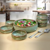 Seagrove Stoneware Pottery Salad Bowl Set