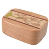 Hardwood Pill Box, Cherry with Ginkgo Leaf Inlay
