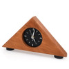 Triangular Cherry Wood Mantel Clock