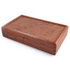 Bubinga Wood Craftsman Valet Box with Burl Lid
