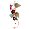 Copper Morning Glory Hanging Hummingbird Feeder