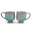 Orchid Green Pottery Collection: Cappuccino Cups
