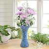 American Blown Glass Vase in Lilac Blue