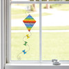 American Made Fused Glass Rainbow Kite Suncatcher