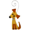 Brown Dog Fused Glass Suncatcher