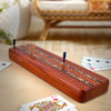 Hardwood Padauk Cribbage Board for 2 to 3 Players