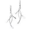 American Made Libretto Sterling Silver Dangle Earrings