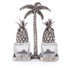 Pineapple Palm Tree Motif American Pewter Shakers