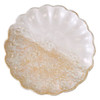 White Sand Pottery Collection: 11" Round Wave Platter