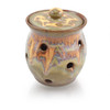 Stoneware Pottery Garlic Keeper Jar Made in the USA