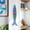 Hand-Painted Skinny Fish Wall Art