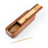 Pocket Toothpick Box, Walnut Wood Made in USA