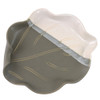 Hilborn Pottery Grey Curling Leaf Snack Plate