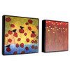 Crimson Fields Floral Mini Art Block Duo Made in the USA