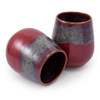 Stemless Pottery Wine Cups Made in the USA