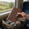 Refillable Brown Leather Journal Made in USA