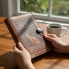 Leather Cat Journal Made in the USA