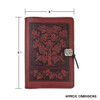 Embossed Leather Journal: Victorian Grapevine Motif