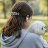American Made Pewter Hair Barrette Girls