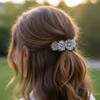 Daisy Pewter Barrette Made in the USA