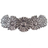 Floral Daisies American Made Pewter Hair Barrette