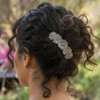 Handcrafted Pewter Metal Hair Barrette Made in USA