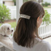 Artisan Made Pewter Hair Barrette with Horse