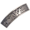 Horses Britannia Pewter French-Style 80mm Hair Barrette