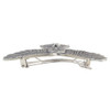 Flying Owl Britannia Pewter French-Style 70mm Hair Barrette