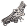 Nouveau Cascade Britannia Pewter French-Style 80mm Hair Barrette