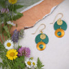 Lenel Aluminum Teal Tango Earrings