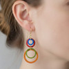 Handmade Layered Aluminum Earrings