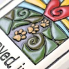 Ceramic Quote Plaque - Paved in Paw Prints