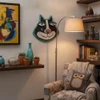 Handmade Cat Wall Art Whimsical