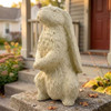 English Hare Rabbit Garden Art Sculpture Cast Stone