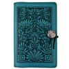 Blue Thistle Embossed Leather Journal Made in USA