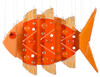 Fused Glass Fish Wind Chime: Goldfish