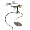 Forky Frog Balancing Garden Stake