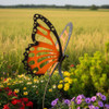 Orange Monarch Butterfly Garden Art